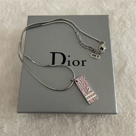 trottier necklace dior|Christian Dior Enamel Trotter Pendant Necklace .